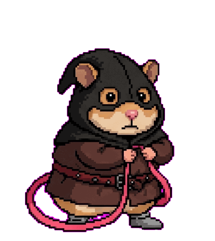 medieval executioner hamster doing a delicate ribbon dance medieval executioner hamster doing a delicate ribbon dance