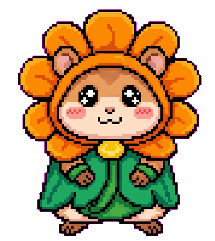 Hamster in a costume as a Anthropic Claude flower guy Hamster in a costume as a Anthropic Claude flower guy