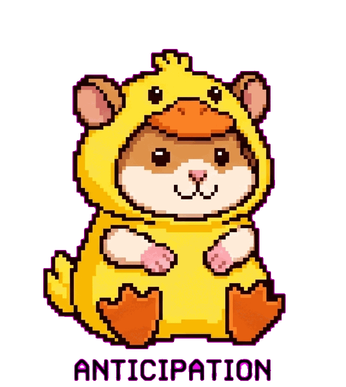 Hamster wearing duck costume Hamster wearing duck costume