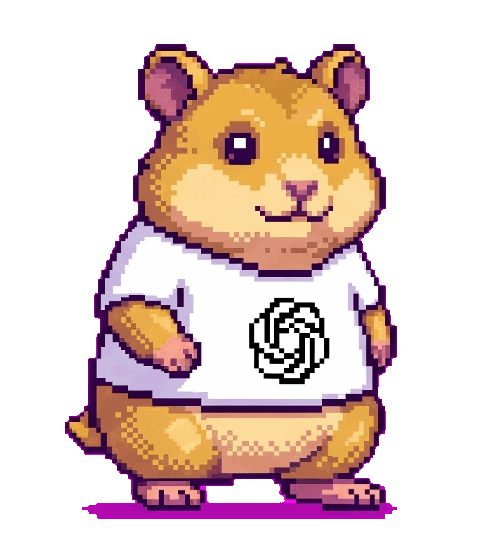 a hamster with a shirt with the openai logo on it a hamster with a shirt with the openai logo on it